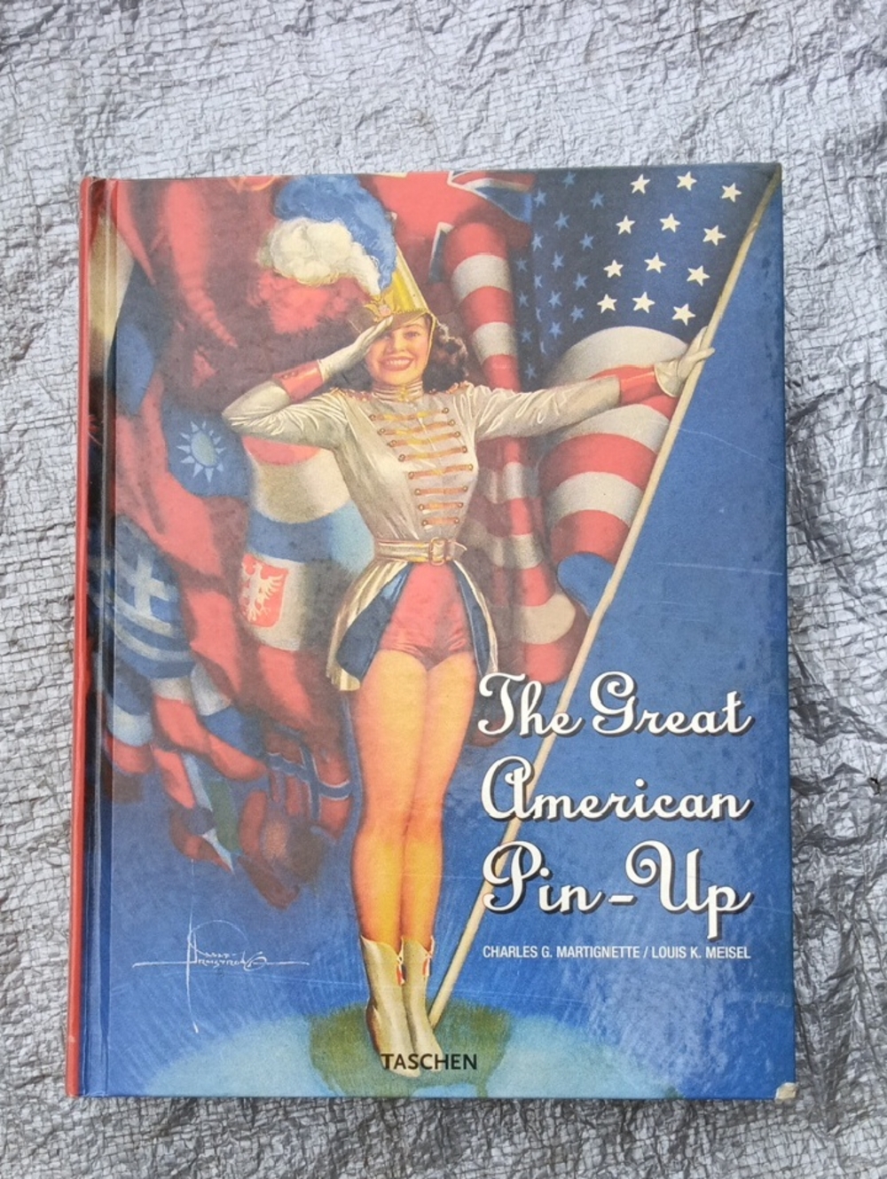 The Great American Pin-Up Girls Hardcover — Blue & Red Patriotic Cover
